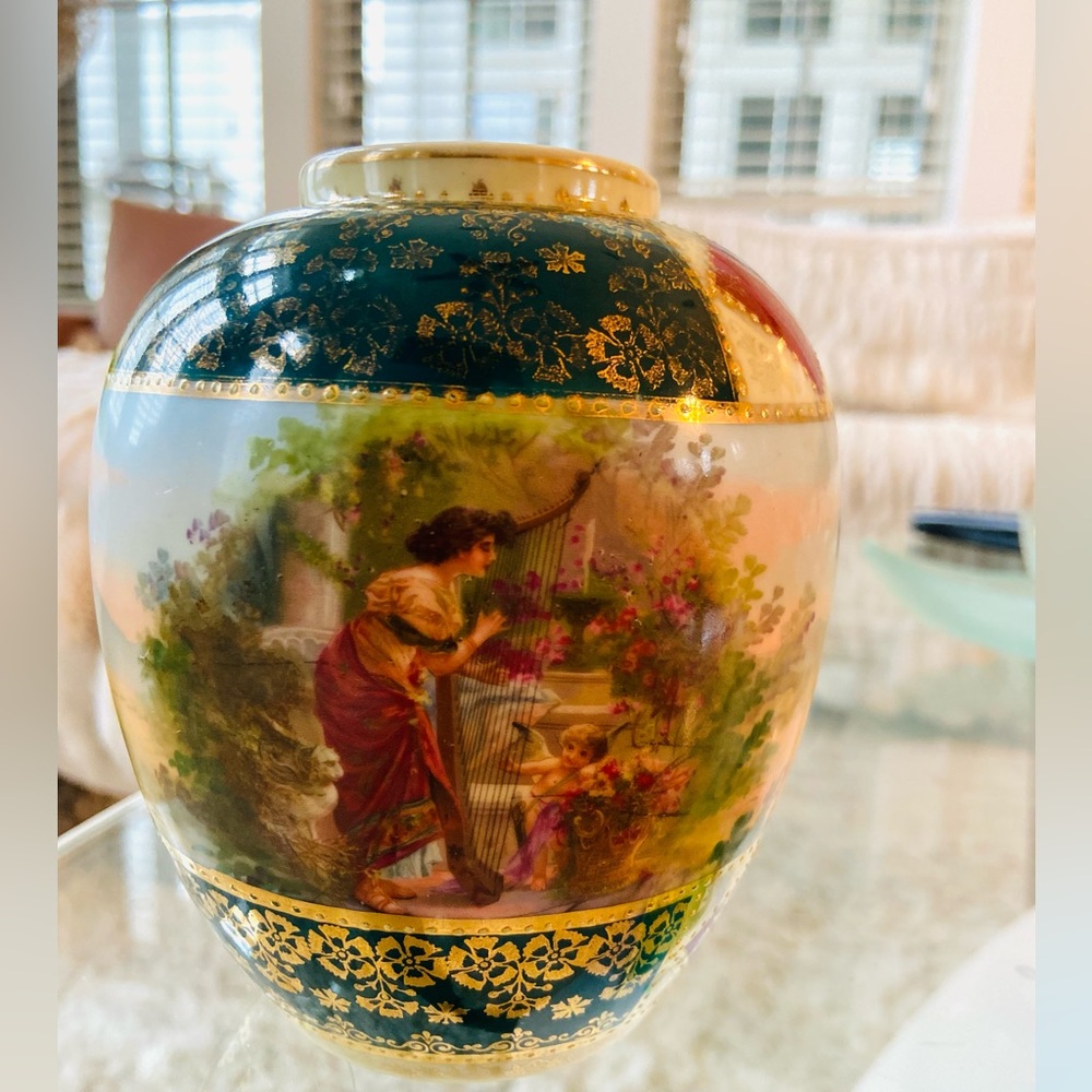 royal Vienna? Vase Bought as “from Dresden early 20th”numbered, Royal V. mark…